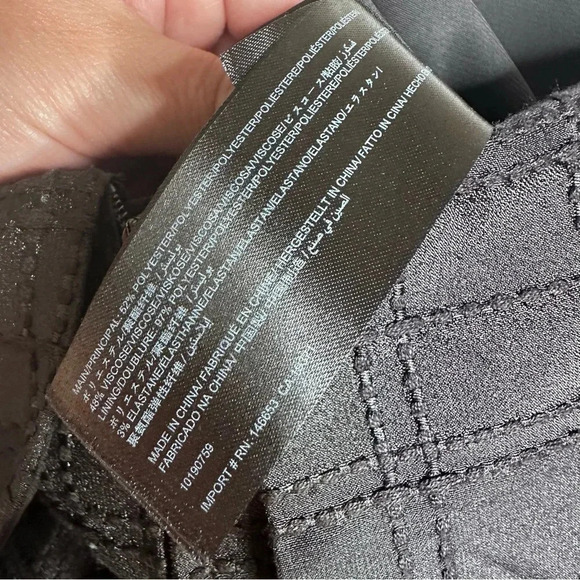 C/ MEO Collective Black Strapless Side Slit Plaid Refresh Cocktail Dress Size M - Picture 10 of 12